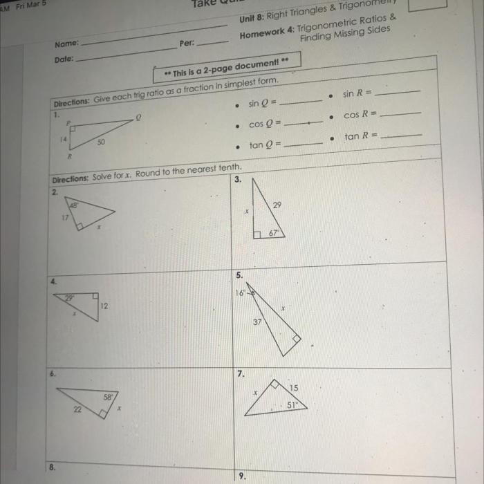 Triangles trigonometry solving
