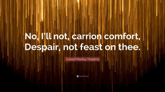 Carrion comfort gerard manley hopkins